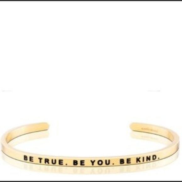 MantraBand Jewelry - Gold Mantraband "Be True, Be You, Be Kind"